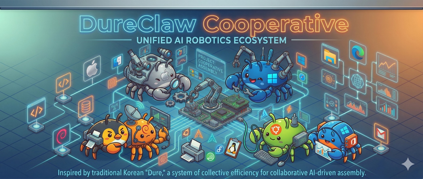 DureClaw 멀티머신 AI 팀 오케스트레이션